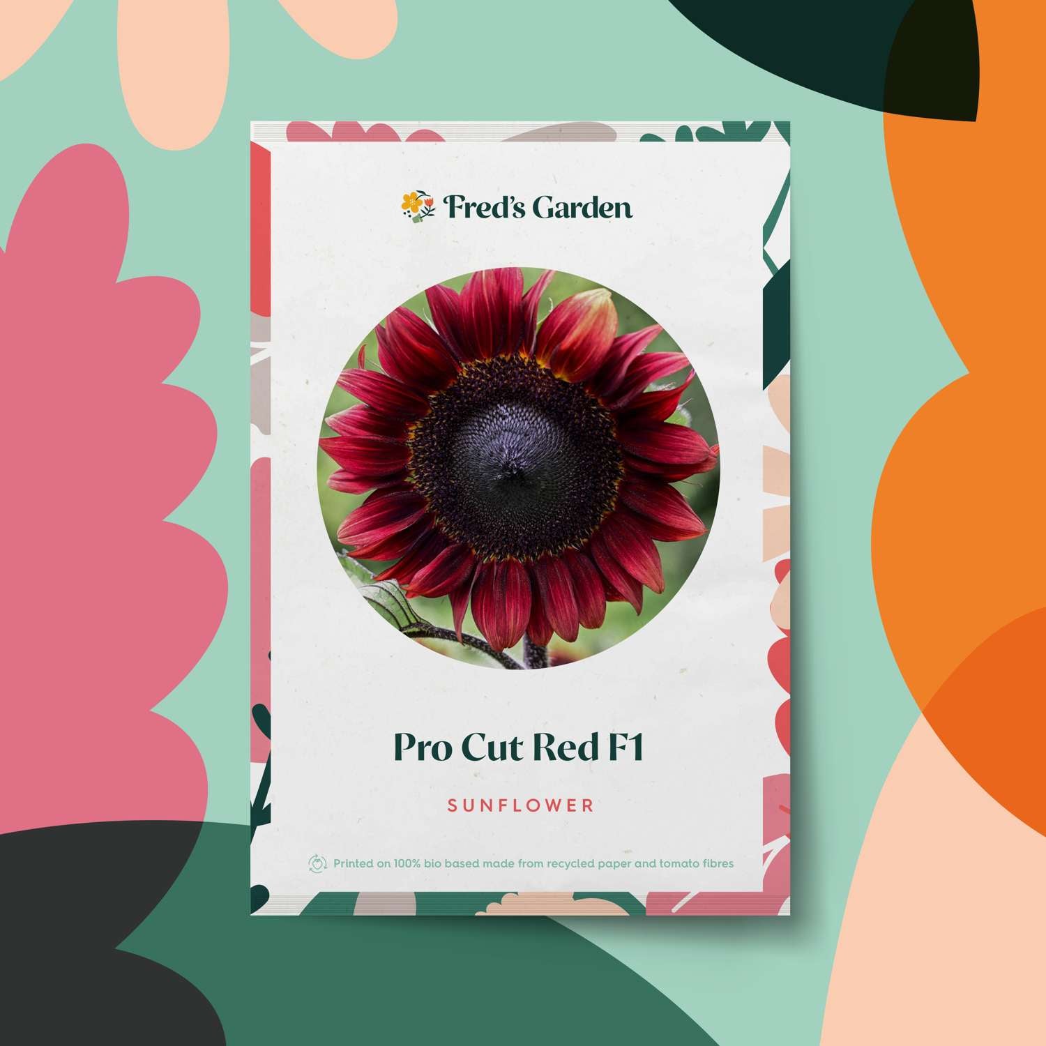 Zonnebloem 'Pro Cut Red F1' (zaden)
